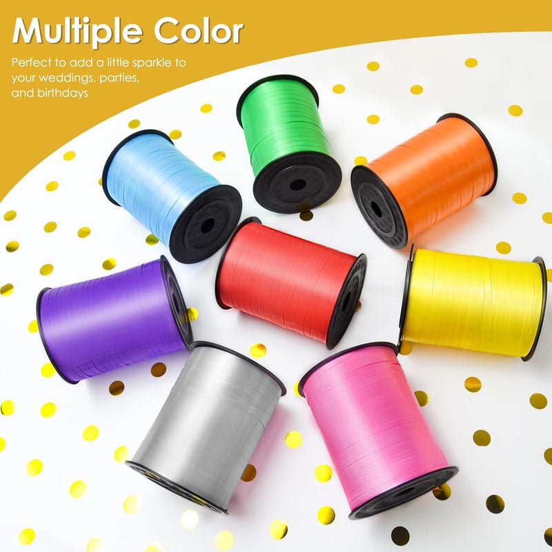 VISPAD Gold Curling Ribbon, Balloon String 500 Yard for Gift Wrapping, Curly Ribbons, 3/16" for Florist Flower, St Patricks Day, Valentines Day - Image 5